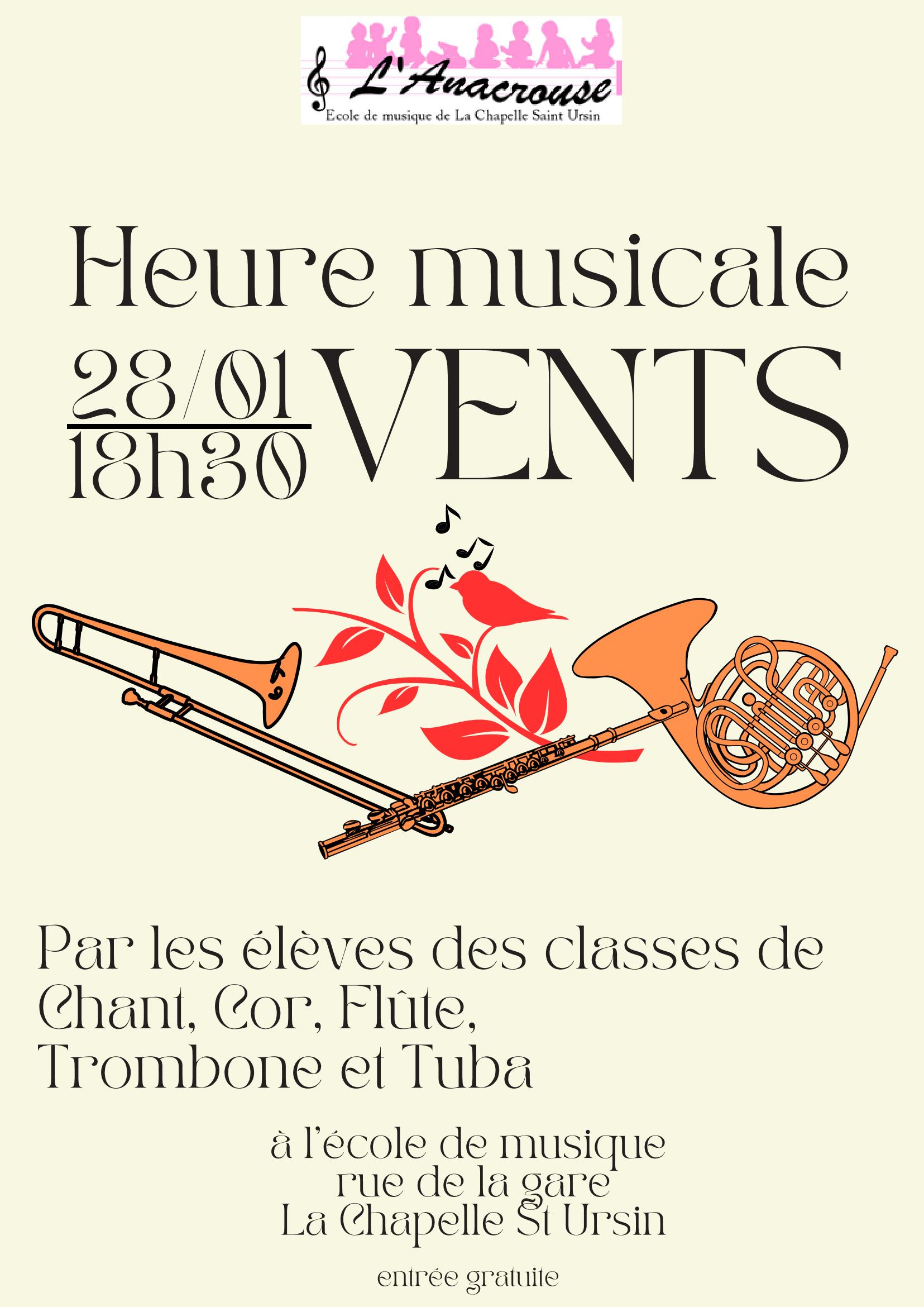 Heure musicale janvier 2025